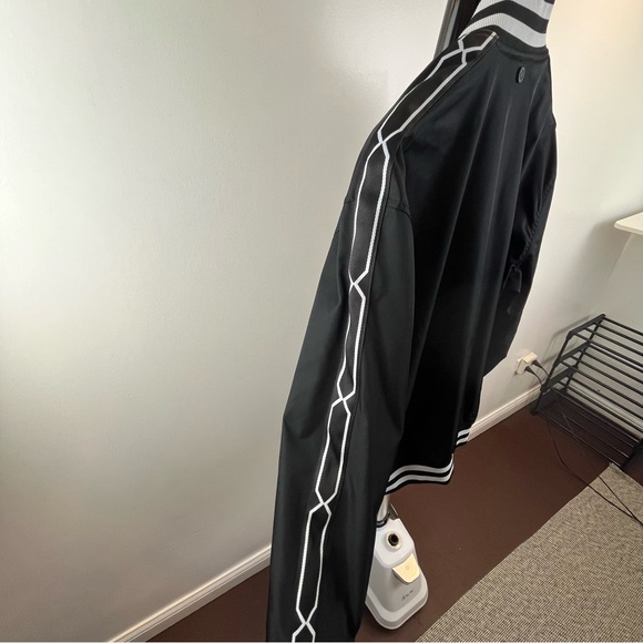 Hunter Men's Black Track Jacket Black White Size Large Lightweight - Picture 11 of 11